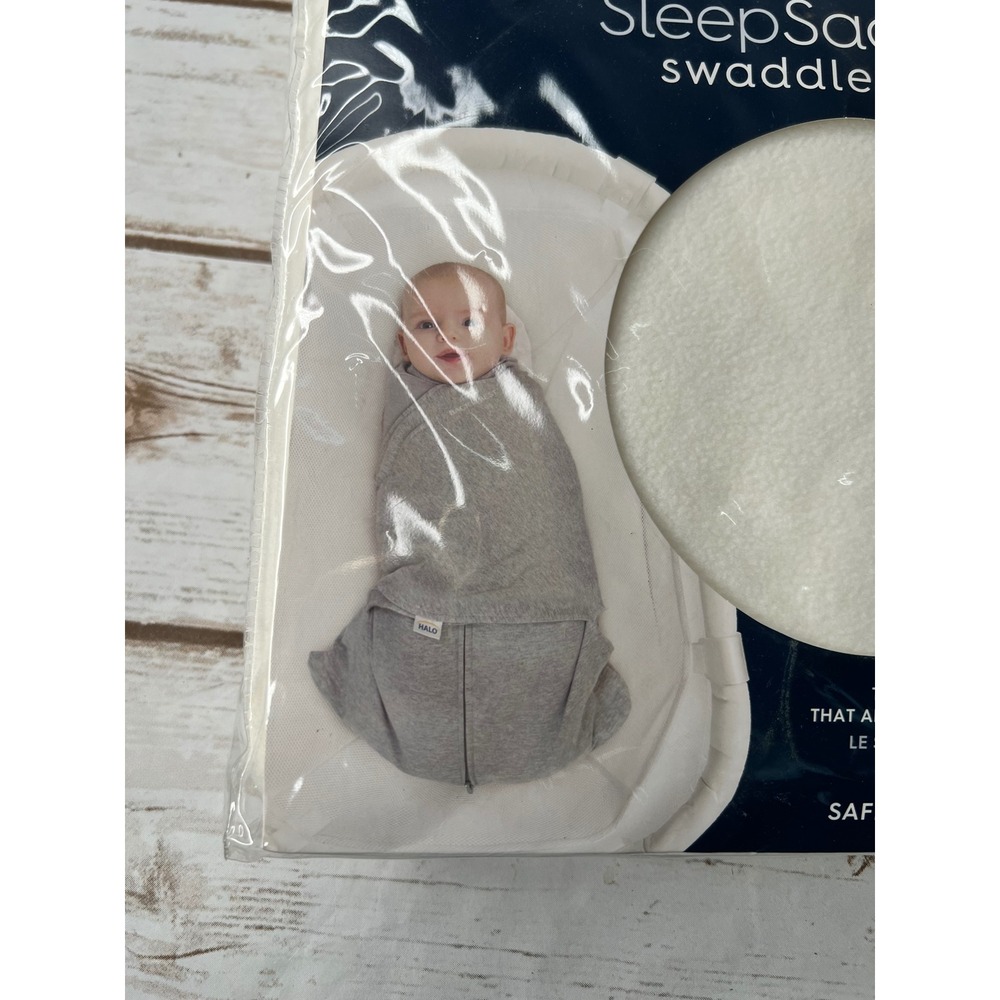 NEW HALO SleepSack Swaddle Cream Micro-Fleece 3-Way Adjustable 3.0 TOG NB/NN - Picture 2 of 7